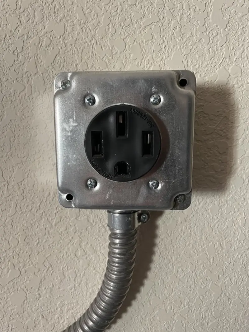 NEMA 14-50 outlet installed for Electrical Panel Upgrade in West Linn