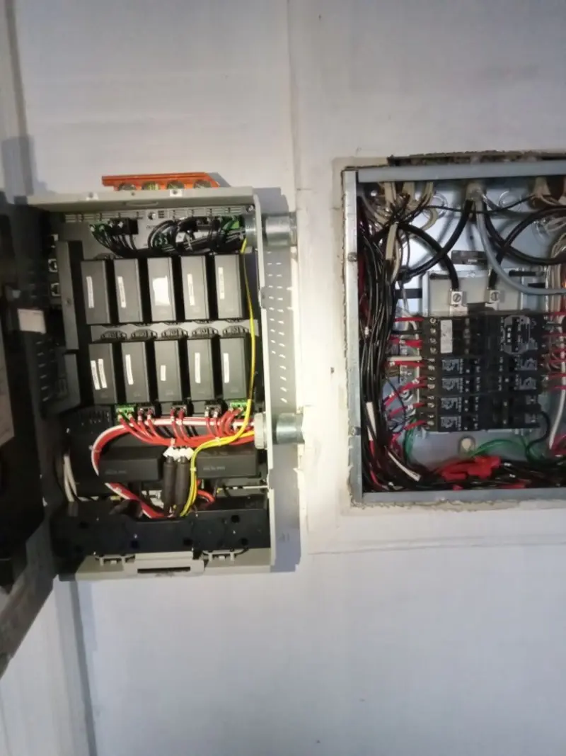 Electrical panel upgrade completed for Security Camera Wiring in West Linn